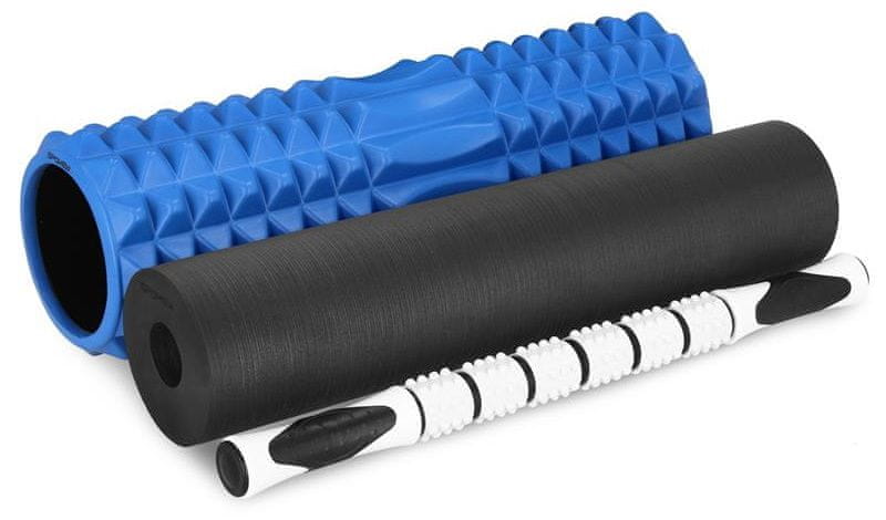 Spokey MIX ROLL fitness masážny valec 3v1, modro-čierny